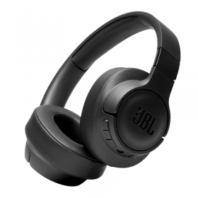JBL Tune 710BT Wireless Over-Ear Headphones, Deep Powerful Bass, 50H Battery, Hands Free Call, Voice Assistant, Multi Point Connection, Lightweight Foldable, Detachable Cable - Black