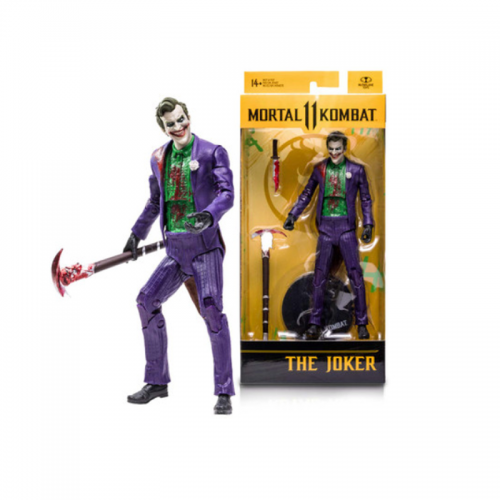 McFarlane Toys Mortal Kombat The Joker Bloody 7" Action Figure with Accessories, Multicolor