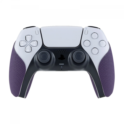 PlayVital Purple Anti-Skid Sweat-Absorbent Controller Grip for PS5 Controller, Professional Textured Soft Rubber Pads Handle Grips for PS5 Controller - PFPJ006