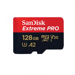 SanDisk Extreme Pro Microsdxc Uhs I Card With Adapter, 128 Gb Sdsqxcy 128G Gn6Ma, Black, 128GB Extreme Pro microSDXC, SDSQXCY 128G GN6MA