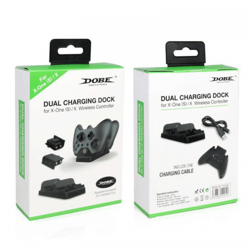Dual Battery Wired Charging Dock Kit For Xbox One