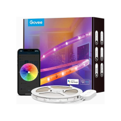 Govee RGBIC Alexa LED Strip Light, 5m Smart WiFi App Control, Alexa and Google Assistant Compatible, Music Sync LED Lights for Bedroom, Living Room Model: H619A Govee RGBIC Alexa LED Strip Light, 5m Smart WiFi App Control, Alexa and Google Assistant Compatible, Music Sync LED Lights for Bedroom, Living Room Model: H619A