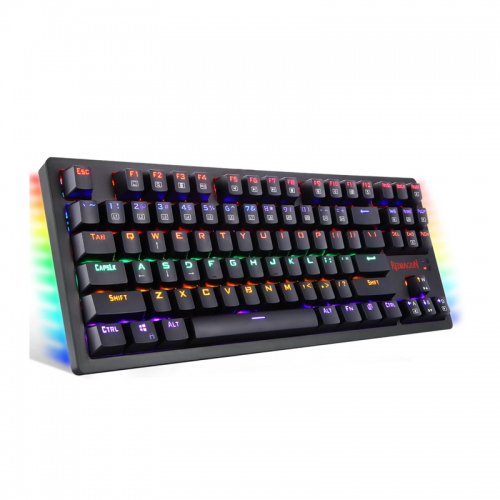 Redragon K598 Wireless Mechanical Gaming Keyboard Compact 87 Key Tenkeyless RGB Backlit Computer Keyboard with Brown Switches for Windows PC Gamers