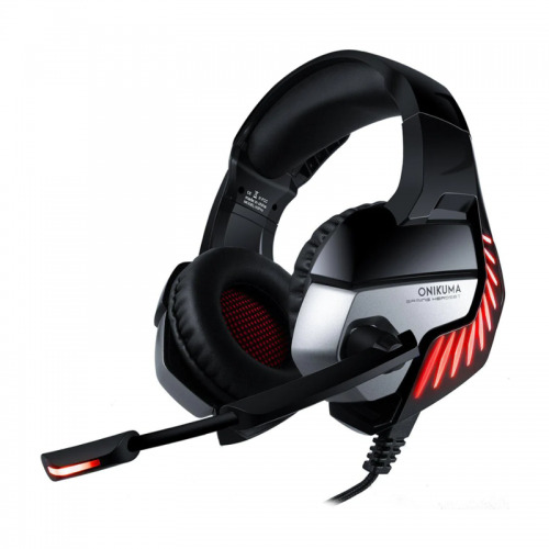 Onikuma Wired Stereo K5 Pro Gaming Headset with Mic - Red