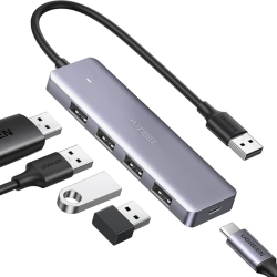UGREEN USB C Hub 4 Ports USB Type C to USB 3.0 Hub Adapter with Charging Port Model:CM219 (50985) - (Used) UGREEN USB C Hub 4 Ports USB Type C to USB 3.0 Hub Adapter with Charging Port Model:CM219 (50985) - (Used)
