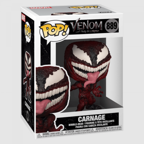 POP Marvel: Venom 2 Let There Be Carnage - Carnage [Cletus Kasady] Funko Pop! Vinyl Figure (Bundled with Compatible Pop Box Protector Case), Multicolor, 3.75 inches (889)