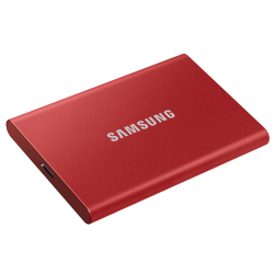 SAMSUNG T7 1TB, Portable SSD, up to 1050MB/s, USB 3.2 Gen2, Gaming, Students & Professionals, External Solid State Drive (MU-PC1T0R/AM), Red