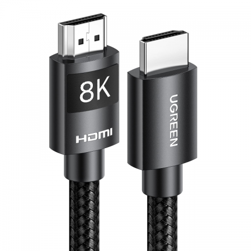 UGREEN HDMI Cable 5M HDMI 8K HDMI 2.1 Ultra HD High-Speed 48Gbps 8K@60Hz HDMI Braided Cord eARC Dynamic HDR Dolby Vision Compatible with MacBook Pro PS5 Switch TV Xbox Roku UHD TV Blu-ray Projector (40182)