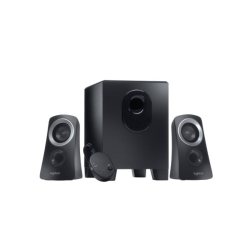 Logitech Z313 2.1 Multimedia Speaker System with Subwoofer, Full Range Audio, 50 Watts Peak Power, Strong Bass, 3.5mm Audio Inputs, UK Plug, PC/PS4/Xbox/TV/Smartphone/Tablet/Music Player - Black Logitech Z313 2.1 Multimedia Speaker System with Subwoofer, Full Range Audio, 50 Watts Peak Power, Strong Bass, 3.5mm Audio Inputs, UK Plug, PC/PS4/Xbox/TV/Smartphone/Tablet/Music Player - Black