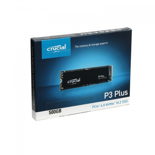 Crucial P3 Plus 500GB M.2 PCIe Gen4 NVMe Internal SSD - Up to 4700MB/s - CT500P3PSSD8