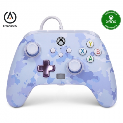 PowerA Enhanced Wired Controller for Xbox Series X|S - Lavender Swirl, gamepad, wired video game controller, gaming controller, Xbox Series X|S