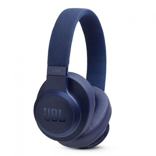 JBL Live 500BT Wireless On-Ear Headphones, Voice Control, Powerful JBL Signature Sound, Ambient Aware, Talkthru Technology,30H Battery, Fast Charge, Multi-Point Connection -Blue