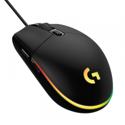 Logitech G102 Light Sync Gaming Mouse with Customizable RGB Lighting, 6 Programmable Buttons Light Weight (Black)
