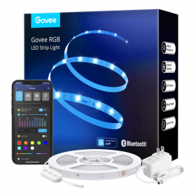 Govee Alexa LED Strips 5m, RGB Smart WiFi LED Room Lights Works with Alexa, Google Assistant and App, 64 Scene and Music Modes for TV, Ceiling and Electronic Game 