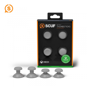 SCUF Instinct Interchangeable Thumbsticks 4 Pack, Replacement Joysticks only for SCUF Instinct Pro Performance Xbox Series X|S Controller - Light Gray