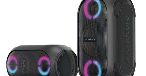 Sound Core Rave Mini Waterproof Anker Soundcore Rave Mini Portable Party Speaker, Huge 80W Sound, Fully ...