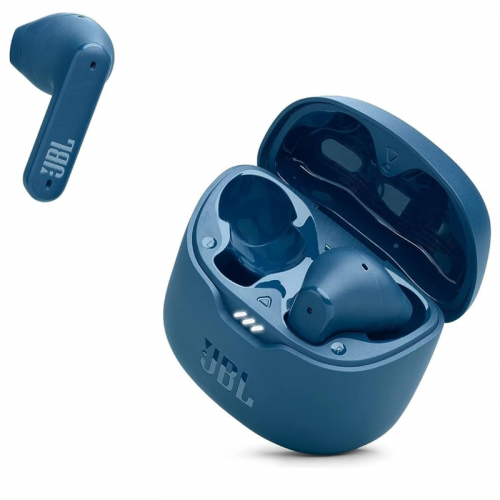 JBL Tune Flex True Wireless Noise Cancelling Earbuds, Pure Bass, ANC + Smart Ambient, 4 Microphones, 32H of Battery, Water Resistant & Sweatproof, Comfortable Fit Black, JBLTFLEXBLK, Standard - Blue
