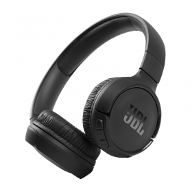 JBL Tune 520BT Wireless On-Ear Headphones, Pure Bass Sound, 57H Battery with Speed Charge, Hands-Free Call + Voice Aware, Multi-Point Connection, Lightweight and Foldable - Black