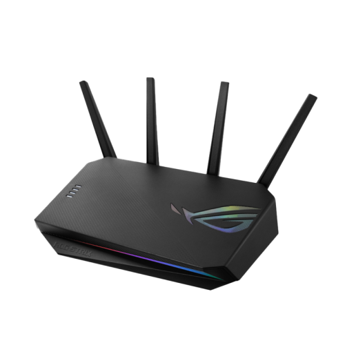 ASUS ROG Strix AX5400 WiFi 6 Gaming Router (GS-AX5400) - Dedicated Gaming Port, VPN Fusion, Lifetime Free Internet Security, Instant Guard, AiMesh, Adaptive QoS, Port Forwarding, Aura RGB - Black (Open Sealed)