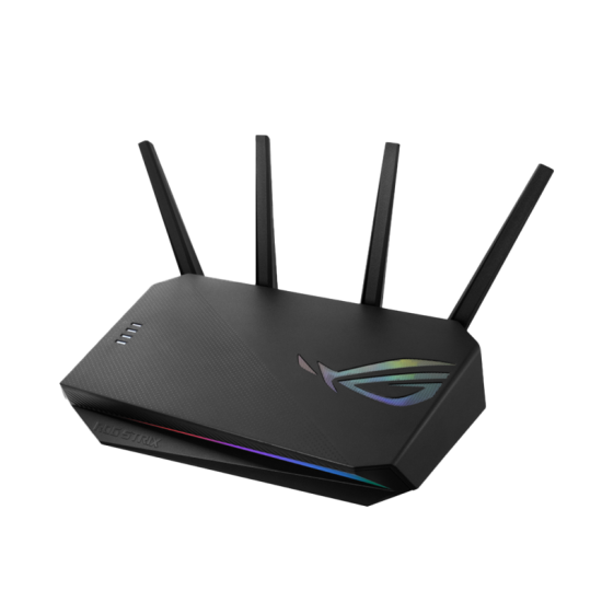 ASUS ROG Strix AX5400 WiFi 6 Gaming Router (GS-AX5400) - Dedicated Gaming Port, VPN Fusion, Lifetime Free Internet Security, Instant Guard, AiMesh, Adaptive QoS, Port Forwarding, Aura RGB - Black (Open Sealed)