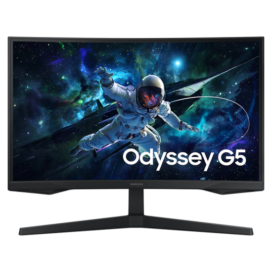 Samsung Odyssey G5 G55C Curved Monitor, 27 Inches Black | LS27CG552EMXUE Samsung Odyssey G5 G55C Curved Monitor, 27 Inches Black | LS27CG552EMXUE