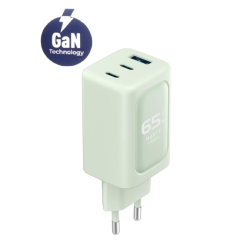 HAVIT UC260 Smart Gan 65W  Wall Charger Fast Charge - Green