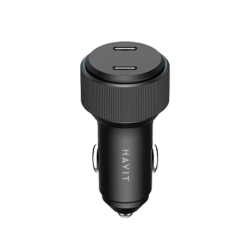 HAVIT HVCC-CC2014 PD30W + PD30W USB-C Fast Charge Dual Port Car Charger HAVIT HVCC-CC2014 PD30W + PD30W USB-C Fast Charge Dual Port Car Charger