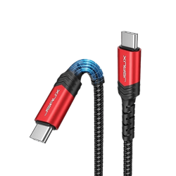 JSAUX CC0020 USB C to C 100w Cable 2M Red JSAUX CC0020 USB C to C 100w Cable 2M Red