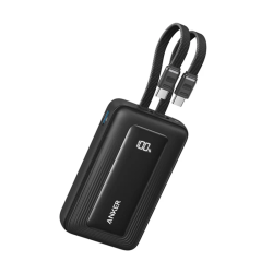 Anker Zolo Power Bank 10000mAh 35W Fast Charging with Built-in Dual USB-C Cables - Black|A1680H12 (Open Sealed) Anker Zolo Power Bank 10000mAh 35W Fast Charging with Built-in Dual USB-C Cables - Black|A1680H12 (Open Sealed)