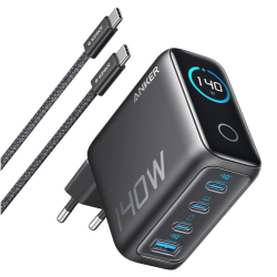 Anker Laptop Charger (140W, 4-Port, PD 3.1) with USB-C Cable | B2697GZ1 Anker Laptop Charger (140W, 4-Port, PD 3.1) with USB-C Cable | B2697GZ1
