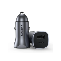 Ugreen 2-Port Fast Car Charger 30W - CD130 - Gray Ugreen 2-Port Fast Car Charger 30W - CD130 - Gray