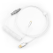Redragon A115 Coiled USB-C Keyboard Cable, Custom Type-C Mechanical Gaming Keyboard Cable, Detachable Aviator Connector Double-Sleeved Cable - 5.28ft, White