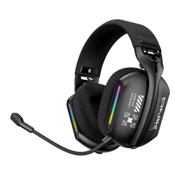 ONIKUMA GT808 Gaming Headset Headworn Bluetooth 2.4g Wired Wireless Lightweight E-Sports Gamer Headphone Black