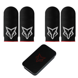 Sarafox V6 2pairs Wasp Feelers 6 Finger Sleeve Flexible Glass Fiber Finger Gloves for Mobile Games for PUBG COD Gaming Sarafox V6 2pairs Wasp Feelers 6 Finger Sleeve Flexible Glass Fiber Finger Gloves for Mobile Games for PUBG COD Gaming