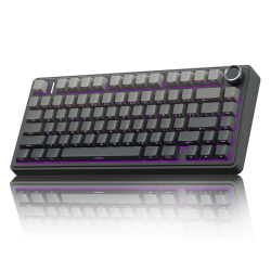 AULA F75 Wireless Mechanical Gaming Keyboard (Arabic Layout) – Grey with Colour Gradient | 75 | Hot Swappable | RGB | Tri-Mode Connectivity (Open Sealed) AULA F75 Wireless Mechanical Gaming Keyboard (Arabic Layout) – Grey with Colour Gradient | 75 | Hot Swappable | RGB | Tri-Mode Connectivity (Open Sealed)