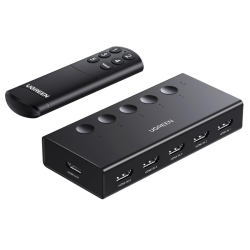 UGREEN HDMI Switch 5 in 1 Out 4K@60Hz, HDMI Splitter with Remote 5 Port Switcher Selector Box Support 3D CEC HDR HDCP2.2 Compatible with PS5/4/3 Xbox Nintendo Switch Roku TV Fire Stick Black 90512 UGREEN HDMI Switch 5 in 1 Out 4K@60Hz, HDMI Splitter with Remote 5 Port Switcher Selector Box Support 3D CEC HDR HDCP2.2 Compatible with PS5/4/3 Xbox Nintendo Switch Roku TV Fire Stick Black 90512