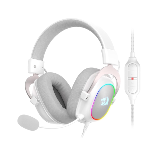 Redragon H510 Zeus-X RGB White Wired Gaming Headset - 7.1 Surround Sound - 53MM Audio Drivers in Memory Foam Ear Pads w/Durable Fabric Cover- Multi Platforms Headphone - USB Powered for PC/PS4/NS