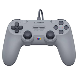 GameSir Tegenaria Lite Wired Symmetric Game Controller, Wired 1000Hz Polling Rate, Hall Effect Joysticks and 2 Remappable Buttons, Dual Vibration, Turbo, PC Gaming Controller, Grey | T3 LITE GameSir Tegenaria Lite Wired Symmetric Game Controller, Wired 1000Hz Polling Rate, Hall Effect Joysticks and 2 Remappable Buttons, Dual Vibration, Turbo, PC Gaming Controller, Grey | T3 LITE