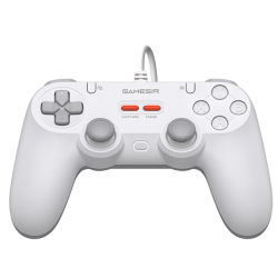 GameSir Tegenaria Lite Wired Symmetric Game Controller, Wired 1000Hz Polling Rate, Hall Effect Joysticks and 2 Remappable Buttons, Dual Vibration, Turbo, PC Gaming Controller, White| T3 LITE GameSir Tegenaria Lite Wired Symmetric Game Controller, Wired 1000Hz Polling Rate, Hall Effect Joysticks and 2 Remappable Buttons, Dual Vibration, Turbo, PC Gaming Controller, White| T3 LITE