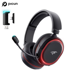 Picun G2 2.4G Wireless Gaming Headset Bluetooth Headphones 5ms Low Latency 7.1 Surround ENC Mic For PC PS4 PS5 Phone Switch Picun G2 2.4G Wireless Gaming Headset Bluetooth Headphones 5ms Low Latency 7.1 Surround ENC Mic For PC PS4 PS5 Phone Switch