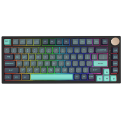 VGN N75 Dynamic Silver Caribbean Blue Gaming Keyboard, Numeric Keyless, Mechanical, Rotary Knob, USB-C Connection, English Sequence
