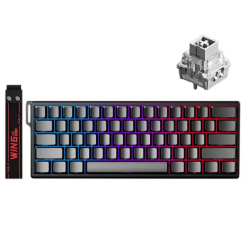 AULA WIN60 HE Mechanical Gaming Keyboard Black - Gray Wood Magnetic Switch AULA WIN60 HE Mechanical Gaming Keyboard Black - Gray Wood Magnetic Switch