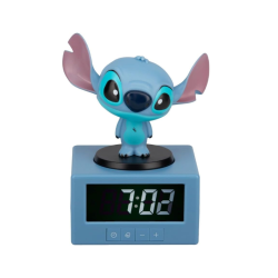 Paladone Stitch Alarm Clock with Night Light and Musical Alarm Official Disney Product 16.5 cm Paladone Stitch Alarm Clock with Night Light and Musical Alarm Official Disney Product 16.5 cm