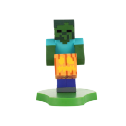 Exquisite Gaming: Holdems: Minecraft - Zombie - Earbud & Phone Holder, Cable Guys, 4" Mini Collectible with A Twist, Game Licensed Figure Stand Exquisite Gaming: Holdems: Minecraft - Zombie - Earbud & Phone Holder, Cable Guys, 4" Mini Collectible with A Twist, Game Licensed Figure Stand