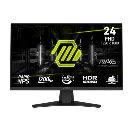 MSI MAG 244F 23.8" FHD 200Hz Rapid IPS Gaming Monitor (Open Sealed) MSI MAG 244F 23.8" FHD 200Hz Rapid IPS Gaming Monitor (Open Sealed)
