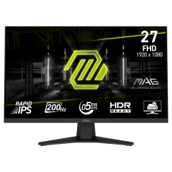 MSI MAG 274F 27" FHD Rapid IPS Gaming Monitor – 200Hz, 0.5ms, Adaptive-Sync, HDR Ready