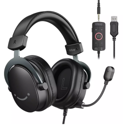 FIFINE H9 AmpliGame USB Gaming Headset – 7.1 Surround Sound Black