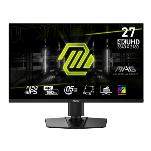MSI MAG 274UPF E2 Gaming Monitor, 27 INCH Rapid IPS Display, 4K UHD Resolution, 160Hz Refresh Rate, 0.5ms (GtG) Response Time, AMD FreeSync Technology, Black | 9S6-3CC29H-257 (Open Sealed)