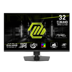 MSI MAG 322URDF E16 Gaming Monitors, 32" Rapid IPS Display, 4K UHD @ 160Hz, FHD @ 320Hz, 0.5ms (GtG) Response Time, DisplayHDR 400, Adaptive-Sync, Black | 9S6-3DD89T-001 MSI MAG 322URDF E16 Gaming Monitors, 32" Rapid IPS Display, 4K UHD @ 160Hz, FHD @ 320Hz, 0.5ms (GtG) Response Time, DisplayHDR 400, Adaptive-Sync, Black | 9S6-3DD89T-001