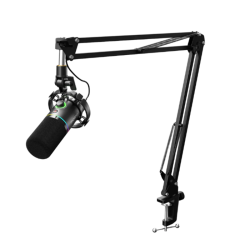 MAONO PD200XS USB/XLR Dynamic Microphone Set with Boom Arm Black